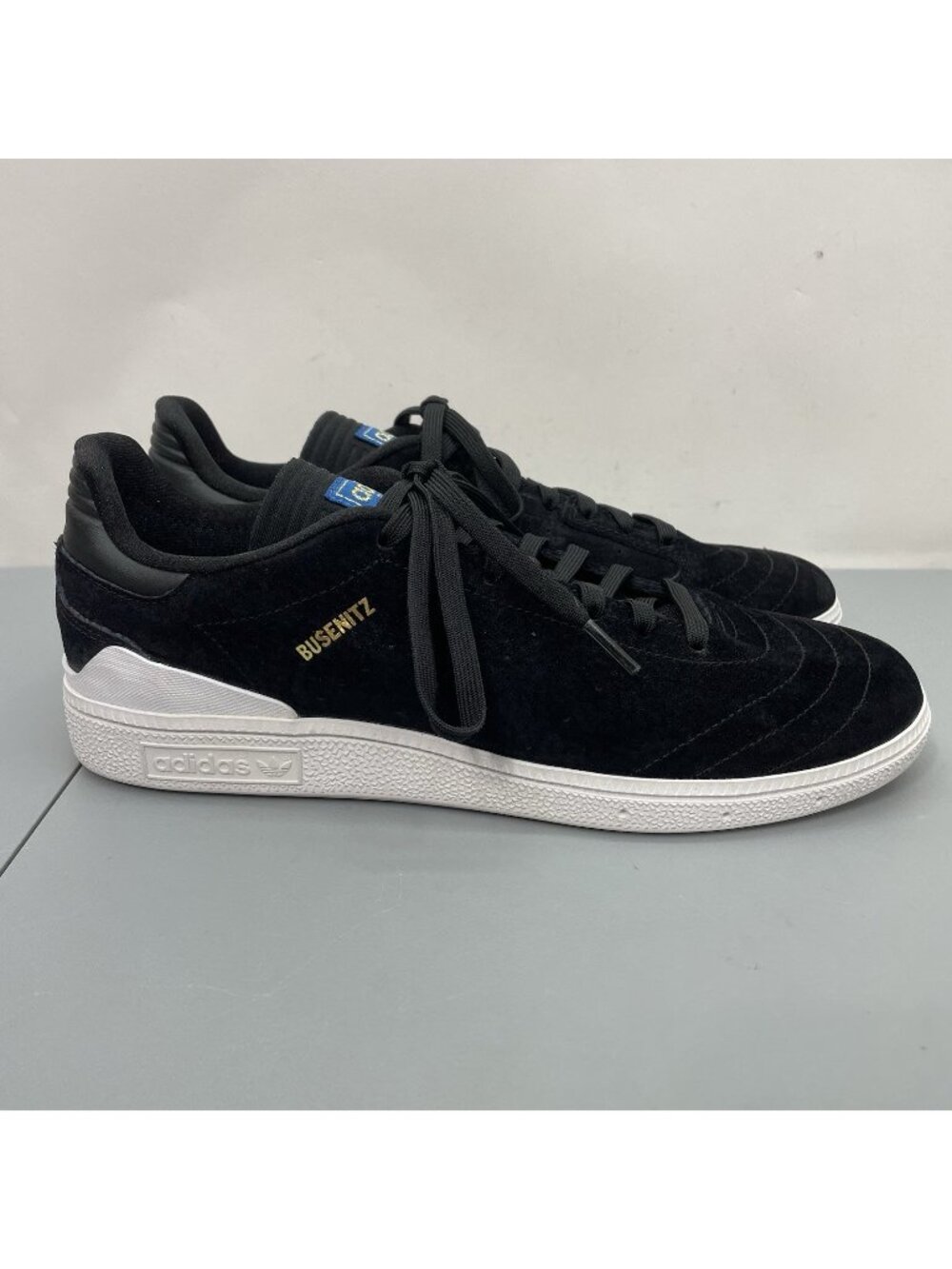 Adidas Busenitz RX Sneakers Skateboard Pigskin Suede Leather Core Black Mens 9